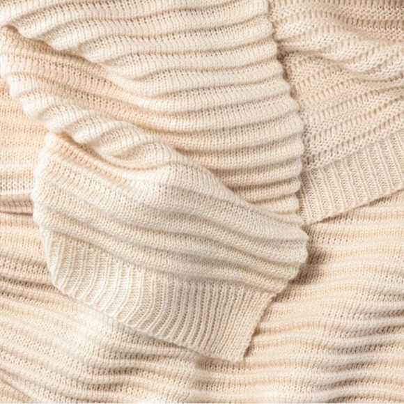 Studio McGee w Threshold cream rib knit blanket NWT - Picture 5 of 6